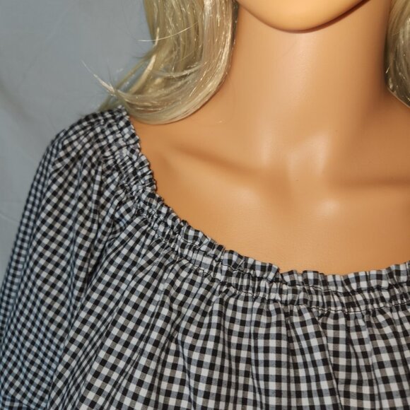 Women's 3X Boho, Hippie, Lacy, Large Bell Sleeves, Embordered Top cotton - Picture 5 of 16